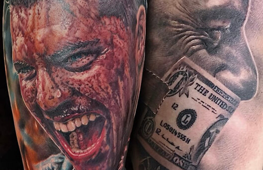 Realistic ink, tattoo